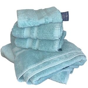 Ralph Lauren | Egyptian Cotton Towel 5pc Set | Seafoam | Made in USA | 1990's